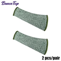 BraceTop Arm Protectors for Bruising Cut, Burn Heat Resistant Arm Sleeve Protectors Protective Forearm Sleeves Cooking Gardening