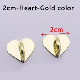 5PCS Kawaii Adhesive Metal Heart Phone Charm Holder Mobile Phone Case Finger Ring Stand Hook Buckle Charm Clasp Accessory String