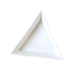 5/10Pcs Plastic Triangle Nail Tray Nail Art Rhinestone Glitter Box Plate Tray Holder Storage Container Manicure Tools