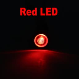 1/5pcs 6mm 8mm 10mm 12mm LED Indicator Light Plastic Black Signal Dot Lamp Red Yellow Blue Green White 3V6V12V24V110-220V