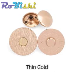 10 Sets Metal Double Rivet Magnetic Clasps Buttons Fastener Bag Press Buckle Purses Handbag Clothes DIY 14/18mm