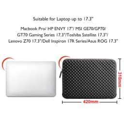 WIWU 17.3 inch Laptop Bag Case for Macbook Pro 17 Waterproof Laptop Sleeve for Macbook Pro 17 Case Computer Notebook Bag 17.3