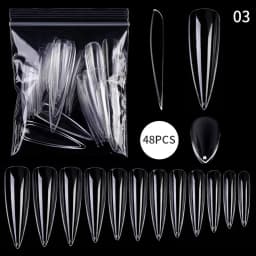 Extension False Nails Art Tips Acrylic Fake Finger Gel Polish Mold Sculpted Full Cover Press on Nails Manicures Accessories Tool