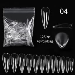 Extension False Nails Art Tips Acrylic Fake Finger Gel Polish Mold Sculpted Full Cover Press on Nails Manicures Accessories Tool