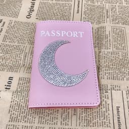 1 Piece Butterfly Star Rhinestones Passport Cover Case Holder Wallet Card Holder Fashion Travel Accessories for Women or Girls
