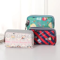 Three-layer Zipper Short Mobile Phone Bag Fashion Hand Makeup WOMEN'S Bag Portable Change Waterproof Multi-layer Pocket Bag