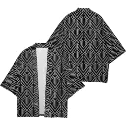 Geometric Patterns Japanese Kimono Summer Beach Graphic Street Haori Hanfu Men & Women 2024 Trendy Harajuku Asia Japan Clothing