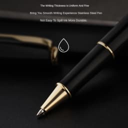 JINHAO 75 Ballpoint Pen Metal Black Red Replaceable Refill Financial Office Student Writing Supplies School Stationery Pens