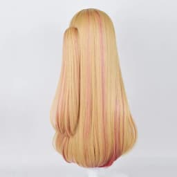 Anime Oshi No Ko Hoshino Ruby Cosplay Wig 70cm Straight Orange Gold Rose Pink Heat Resistant Synthetic Hair Wig Wigs