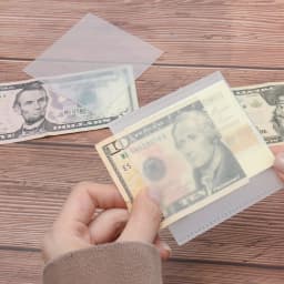5PCS Square 52 Week 100 Day Savings Challenge Savings PP Bag Cash Budget Envelope Money Saving Stickers Accessories