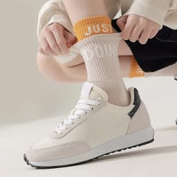 1 Pair Trendy Stretch High Tube Socks High Elasticity Lady Sports Socks Breathable Sweat Absorption For Adult