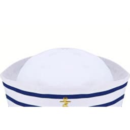 PESENAR Sailor Hat Navy Blue Yacht Blue Captain Cap White Sail Cap for Clothing Accessories for Adults
