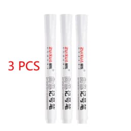 1/3/5 Pcs White Marker Pens 2.0mm Oily Waterproof White Gel Pen DIY Graffiti Sketching Markers Stationery Wrting School Supplies