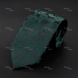 New Design Business Paisley Men Tie Red Blue Green Purple Slim Skinny 6cm Necktie Luxury Jacquard Wedding Party Cravat Accessory