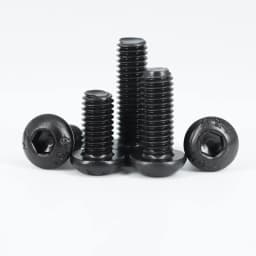 2510p Hex Hexagon Socket Button Head Screw Kit M2 M2.5 M3 M4 M5 M6 Black 10.9 Grade Allen Screws Bolts with Nuts Washer ISO7380