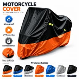 Motorcycle Cover Waterproof All Season Dustproof UV Protection 190T Motorbike Cover Multiple Colors