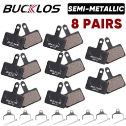 BUCKLOS Semi-Metal Brake Pads Mountain Bike Hydraulic Disc Brake Pads for SHIMANO B01S B05S MTB Road Bicycle Cycling Brake Part