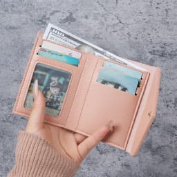 New ladies purse fashion simple short wallet multi-card multifunctional coin purse