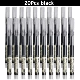 3-102Pcs/set High Quality Needle Type Gel Pens Straight Liquid Ballpoint Pen Kawaii Stationery School Office Supplies Writing