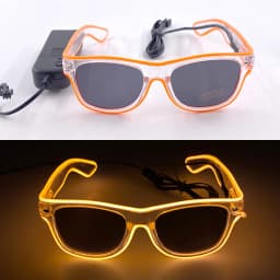 1PC Light Up LED Glasses Glow Sunglasses EL Wire Neon Glasses Glow in The Dark Party Supplies Neon Party Favors for Adults