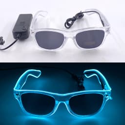 1PC Light Up LED Glasses Glow Sunglasses EL Wire Neon Glasses Glow in The Dark Party Supplies Neon Party Favors for Adults