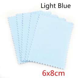 10pcs Polish Polishing Cloth Silver Color Cleaning Polishing Cloth Soft Clean Wipe Wiping Cloth For Silver Gold Jewelry Tools