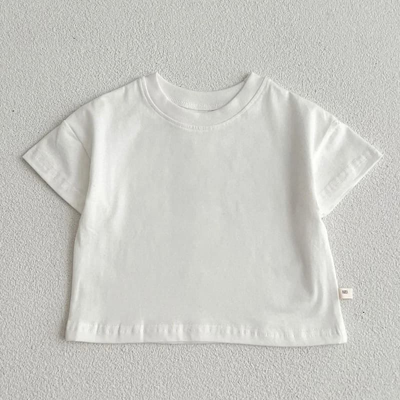 Summer Baby Boys Girls T-shirt Toddler Solid Color Top Clothes Korean Style Infant Baby Boys Girls Short Sleeves T-shirt Clothes