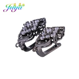 Juya DIY Fine Jewelry Material Supplies Handmade Earwire Gold/Silver Color Earring Hooks Accessories For Luxury Earrings Making