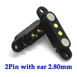 1-10sets 2A DC Magnetic Pogo Pin Connector 2Pin 3Pin 4Pin 5Pin Pogopin Male Female Spring Loaded DC Power Socket 2P 3P 4P 5P