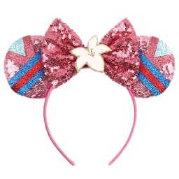 New Chic Mickey Mouse Ears Headband Big Beautiful Bow Sequins Hairband Women Birthday Gift Girls Kids Party Hair Accessorie