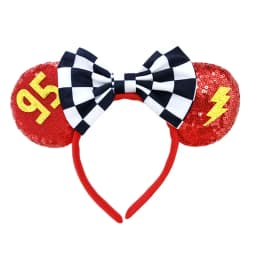 New Chic Mickey Mouse Ears Headband Big Beautiful Bow Sequins Hairband Women Birthday Gift Girls Kids Party Hair Accessorie