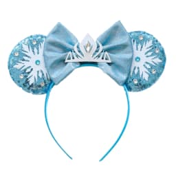 New Chic Mickey Mouse Ears Headband Big Beautiful Bow Sequins Hairband Women Birthday Gift Girls Kids Party Hair Accessorie