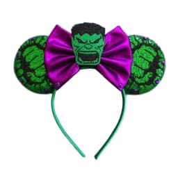 New Chic Mickey Mouse Ears Headband Big Beautiful Bow Sequins Hairband Women Birthday Gift Girls Kids Party Hair Accessorie