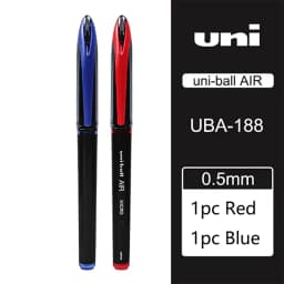 UNI Uni-ball UBA188 Air Roller Ball Pen, 0.5/0.7mm Resin Nib Calligraphy Brush Super Smooth for Handwriting, Signature, Drafting