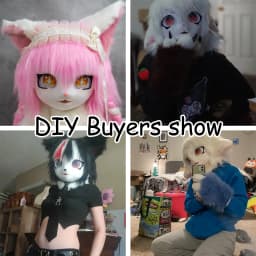 Kigurumi Base Beast Skull Mask Cosplay Fursuit Animal Cat Head Skull DIY Thicken Plastic Masks Carnival Anime Party Costume Prop