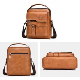 Men Crossbody Bag Men Shoulder Bags Zippers Handbags Large Capacity Artificial Leather Bag For Male Messenger Tote Bags Bolsa