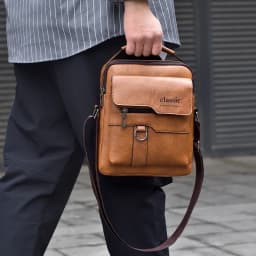 Men Crossbody Bag Men Shoulder Bags Zippers Handbags Large Capacity Artificial Leather Bag For Male Messenger Tote Bags Bolsa