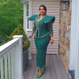 Modern Design African Suits for Women Mesh Fabric Dresses Medium Length Suit Luxury Elegant Women's Overalls