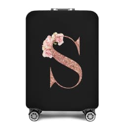 Portable Thick Elastic Luggage Protective Cover Simplicity Dust Cover Anti-Scratch Protective Rose Gold Print Travel Accessories
