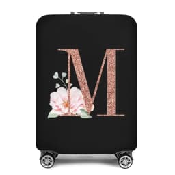 Portable Thick Elastic Luggage Protective Cover Simplicity Dust Cover Anti-Scratch Protective Rose Gold Print Travel Accessories