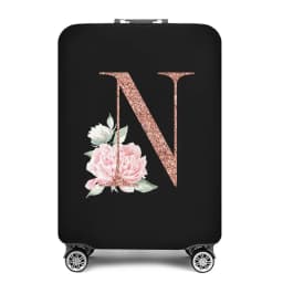 Portable Thick Elastic Luggage Protective Cover Simplicity Dust Cover Anti-Scratch Protective Rose Gold Print Travel Accessories
