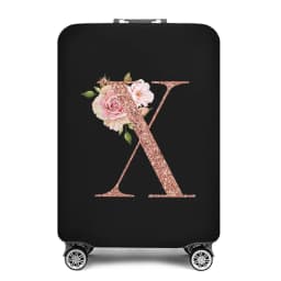 Portable Thick Elastic Luggage Protective Cover Simplicity Dust Cover Anti-Scratch Protective Rose Gold Print Travel Accessories