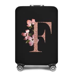 Portable Thick Elastic Luggage Protective Cover Simplicity Dust Cover Anti-Scratch Protective Rose Gold Print Travel Accessories