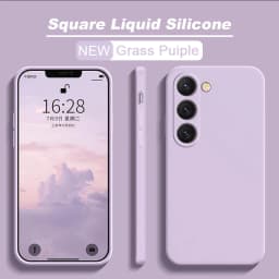 S26 S25 Ultra Case Square Liquid Silicone Phone Case For Samsung Galaxy S26 S25 S24 S23 S22 Ultra Plus S26Ultra Cases Soft Cover