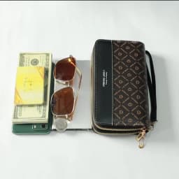 Classic Wallet, Large Capacity Clutch Purse With Zipper, Card Holder With 8 Slots And Multiple Compartments, Elegant Hand Clutch