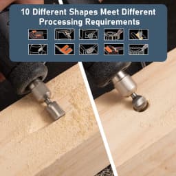 10pcs HSS Rotary File For Steel Milling Cutters For Metal Rat-tail File Hard Metal Rotary File Set Compatible Woodworking Tool