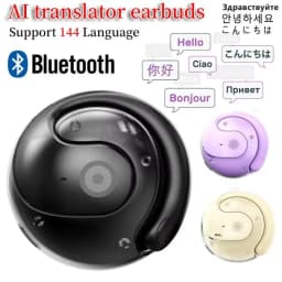 Intelligent Real-time Translation Earbuds Global 144 Languages Wireless BT Translation Earphones Waterproof Smart Voice Earbuds