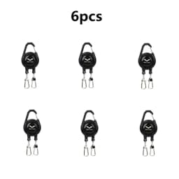 Outdoor Double Headed Clip Buckle, Work Permit Hanging Buckle, Keychain, Fishing Buckle, Telescopic Buckle, Easy to Pull Buckle