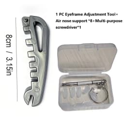 Eyeglass Repair Tool - Portable for home/Eye Care - Compatible for Glasses Repair, temple Bending, Nose Pad Adjustment