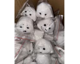 Soft Grey Seal Plush Keychain White Seal Plushies Animal Pendant Fashion Stuffed Doll Keyring Car Key Accessories Car Ornaments